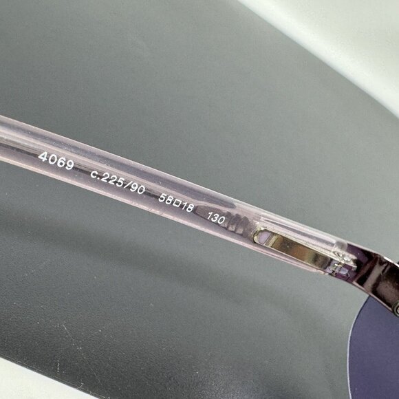 Vintage CHANEL Rimless Sunglasses 4069 C.225/90 Excellent Condition Pink Purple - Picture 7 of 16